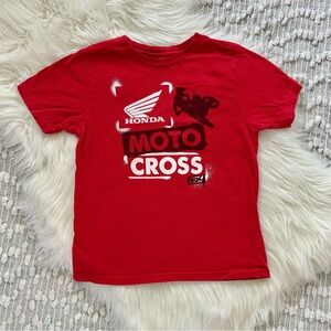 (💙8/$25) Red moto cross shirt